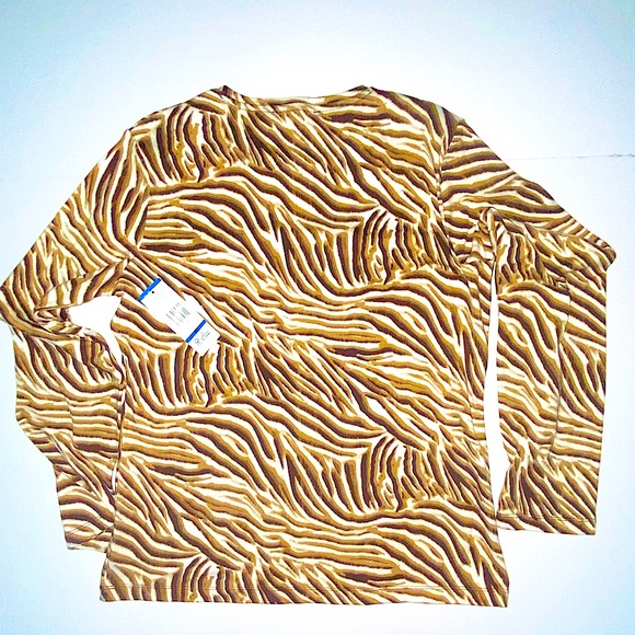 NWT JONES NY Animal Print Top - Picture 5 of 6